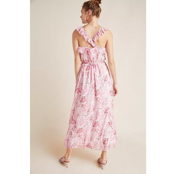 Gal Meets Glam Cheryl Ruffled Maxi Dress NWT - Picture 2 of 10